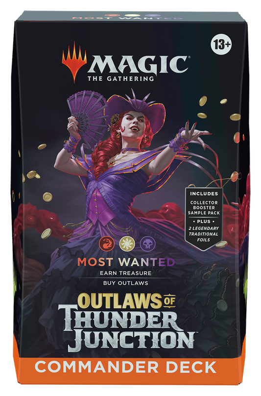 Magic the Gathering CCG: Outlaws of Thunder Junction Commander Deck Carton (4)