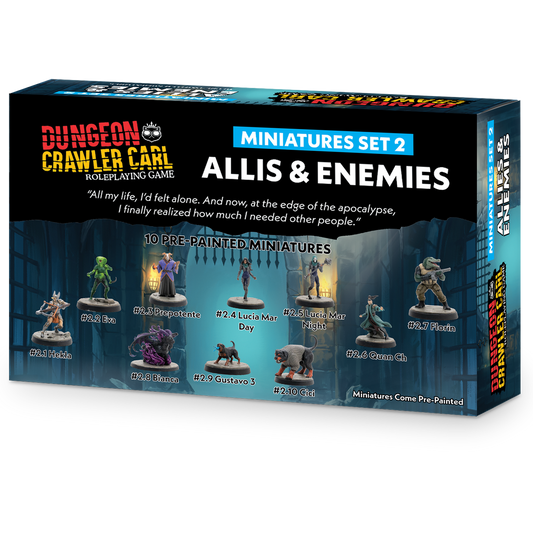 Dungeon Crawler Carl RPG: Miniatures Set 2 - Enemies & Allies (Preorder)