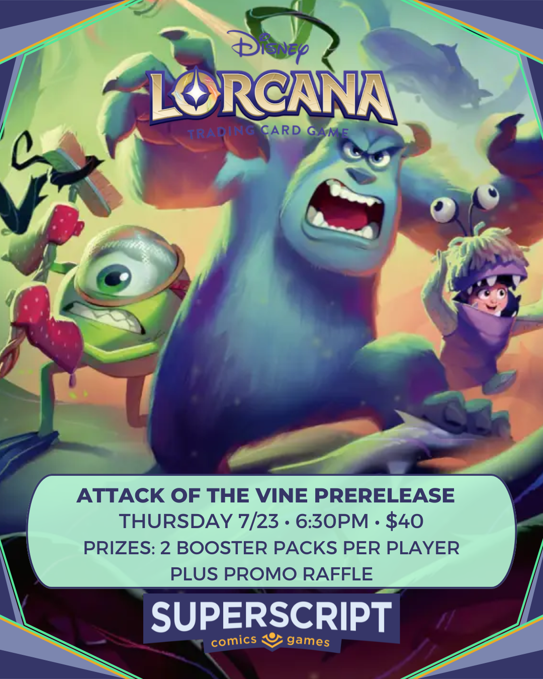 Lorcana: Attack of the Vine Prerelease Event