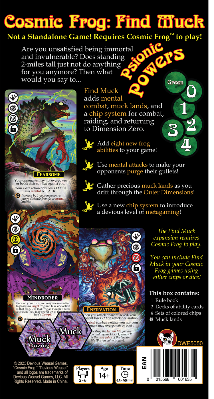 Cosmic Frog: Find Muck Expansion