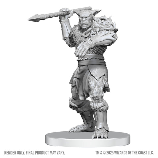 Dungeons & Dragons: Nolzur's Marvelous Unpainted Miniatures - W28 Bugbear Stalker & Goblin Hexer