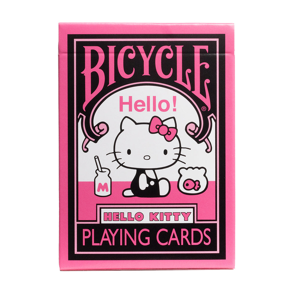 Bicycle Hello Kitty Black & Pink Playing Cards