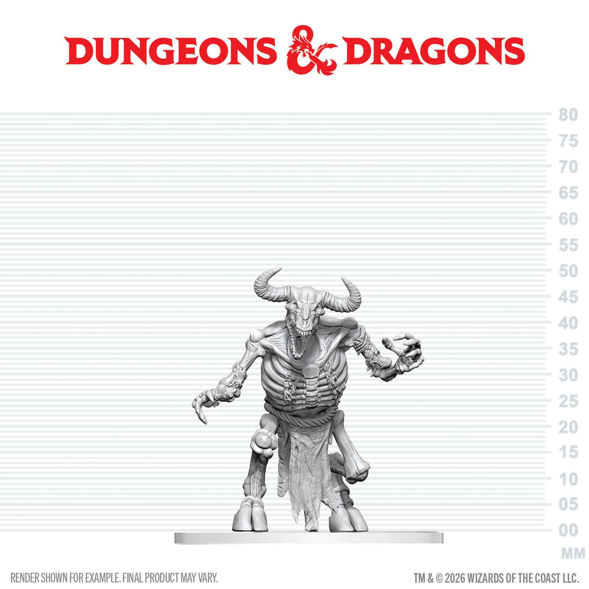 D&D Nolzur's Marvelous Unpainted Miniatures: Minotaur Skeleton