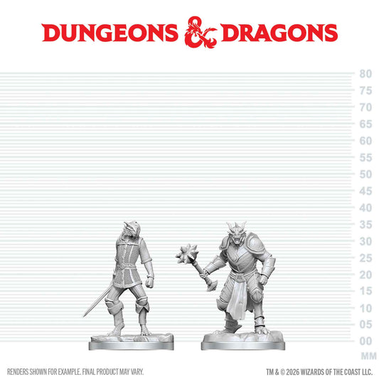 D&D Nolzur's Marvelous Unpainted Miniatures: Dragonborn Paladin & Dragonborn Squire