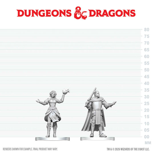 D&D Nolzur's Marvelous Unpainted Miniatures: W29 Knight & Mage Apprentice