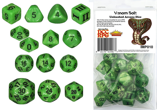 DCC 14 Dice Set: Venom Bolt