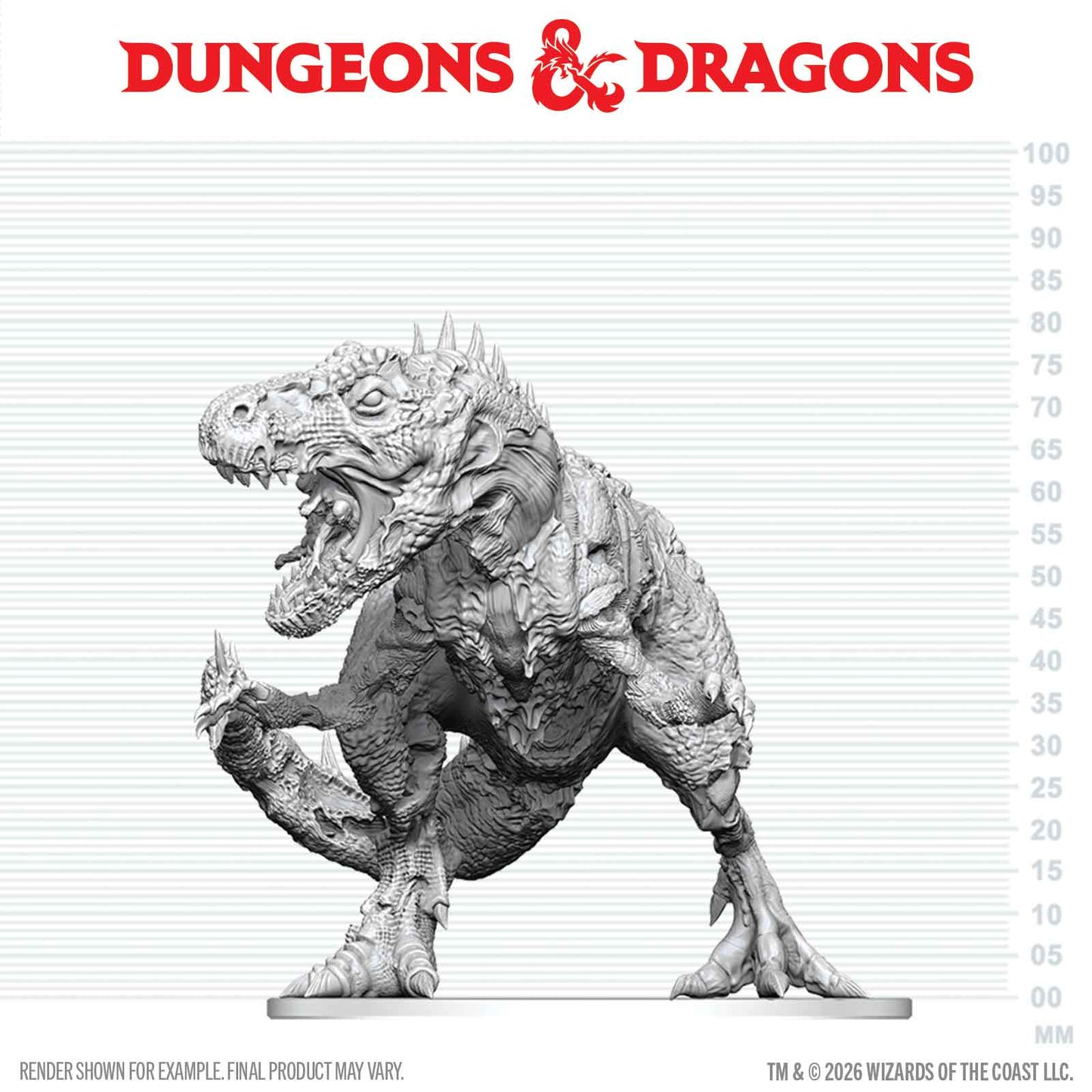 D&D Nolzur's Marvelous Unpainted Miniatures: Tyrannosaurus Zombie