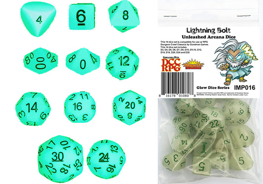 DCC 14 Dice Set: Lightning Bolt