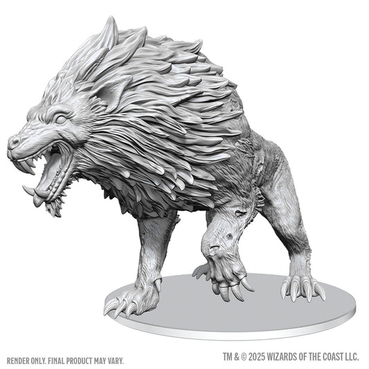 D&D Unpainted Minis Dire Worg