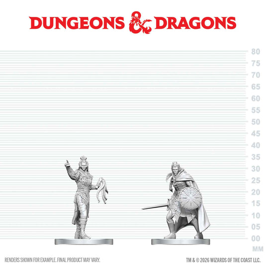 D&D Nolzur's Marvelous Unpainted Miniatures: W29 Drow Elite Warrior & Drow Priestess Of Lolth