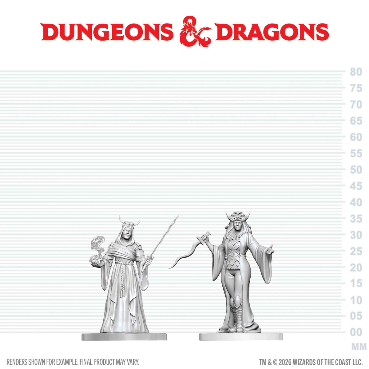 D&D Nolzur's Marvelous Unpainted Miniatures: Cultist Fanatic & Hierophant