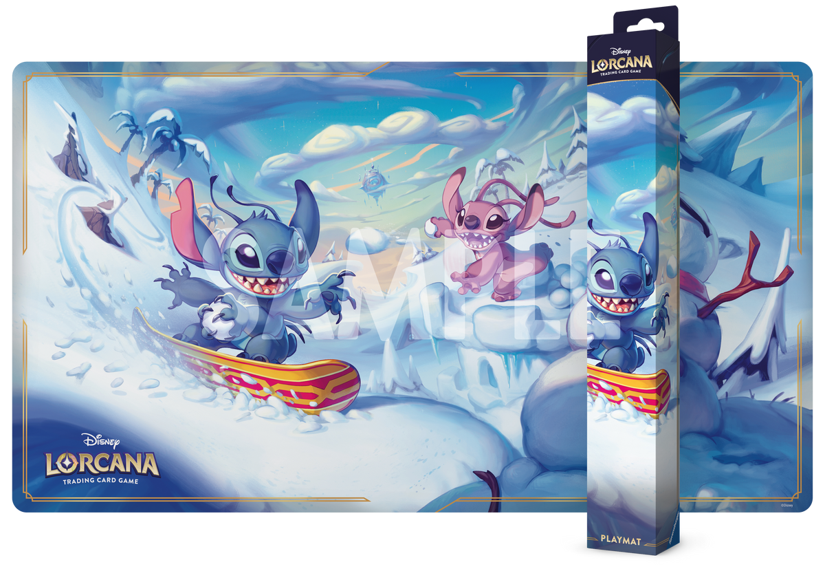 Disney Lorcana TCG Playmat: Snowboarding Snitch