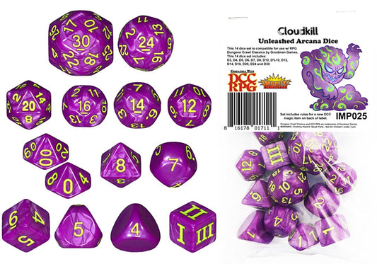 DCC 14 Dice Set: Cloudkill