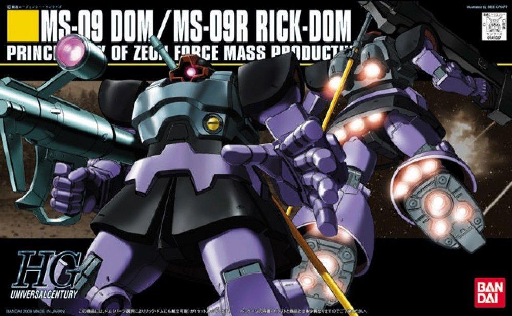 Gunpla: #59 Dom/Rick-Dom "Mobile Suit Gundam" Bandai HGUC 1/144