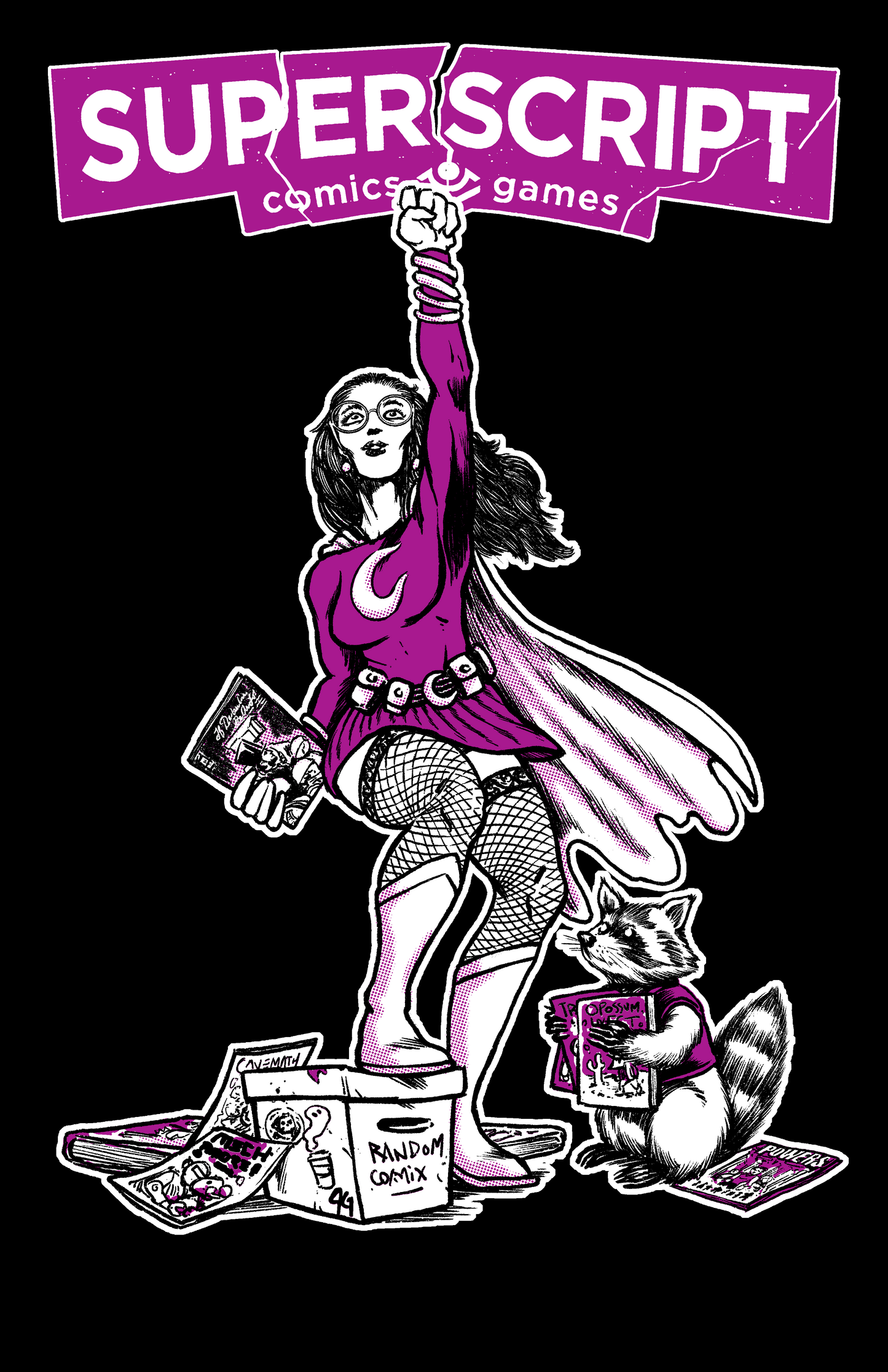 Superscript T-Shirt: Lunargirl & Nocturna