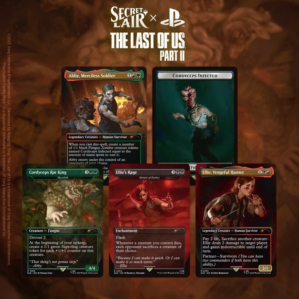Magic the Gathering: Secret Lair Drop - Playstation - Secret Lair x The Last of Us Part II - Regular - WPN Only