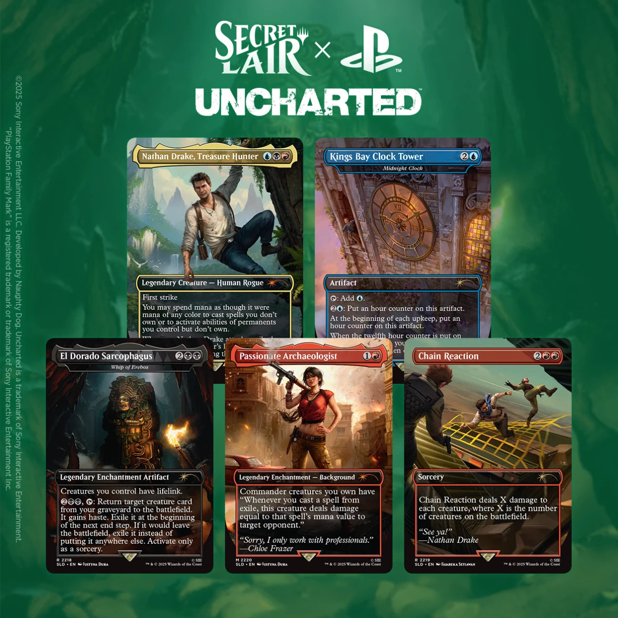 Magic the Gathering: Secret Lair Drop - Playstation - Secret Lair x Uncharted - Regular - WPN Only