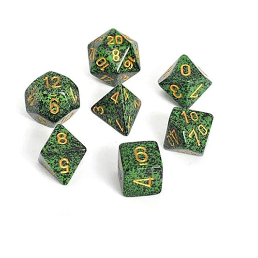 Dice Polyhedral: Speckled: Golden Recon