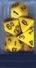 Dice Polyhedral: Opaque: Yellow/Black