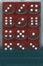 Dice D6 12mm: Opaque: Red/White