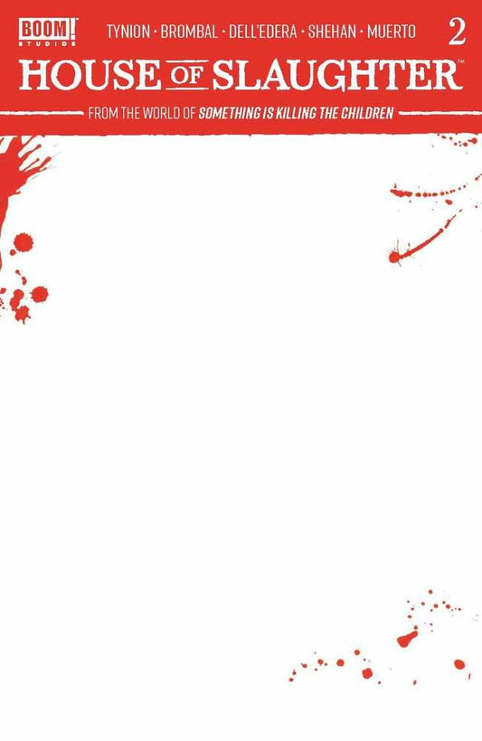 House Of Slaughter #2 Cover C Blank Sketch Variant