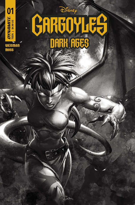 Gargoyles Dark Ages #1 Cover J 10 Copy Crain Black & White