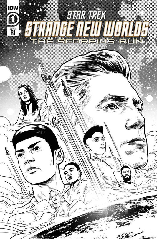 Star Trek: Strange New Worlds--The Scorpius Run #1 Variant Ri (10) (Hernandez Black & White)