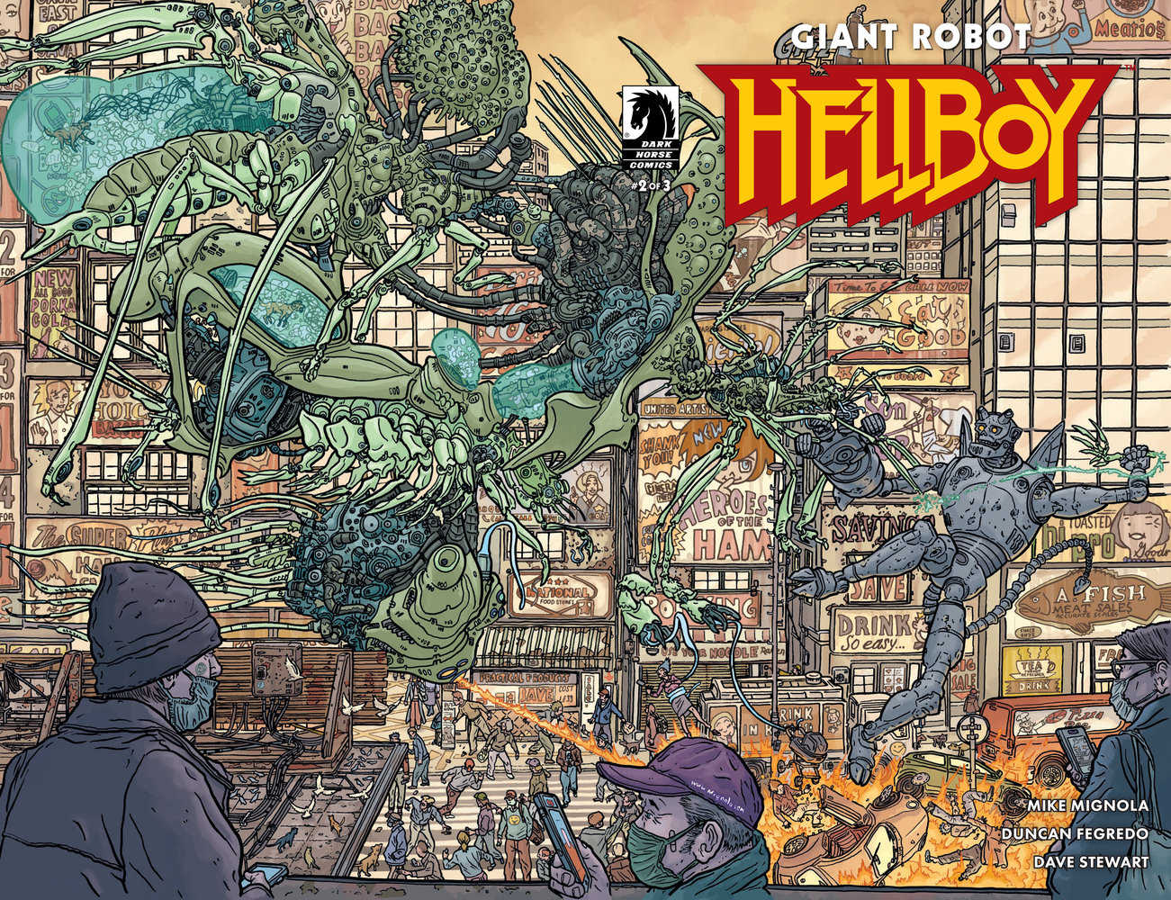Giant Robot Hellboy #2 (Cover B) (Wraparound) (Geof Darrow)