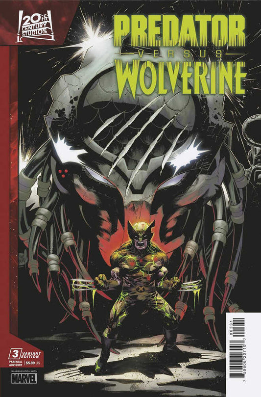Predator vs. Wolverine 3 Adam Kubert Variant
