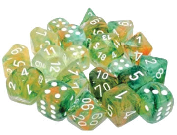 Dice Polyhedral: Nebula: Spring/white Luminary