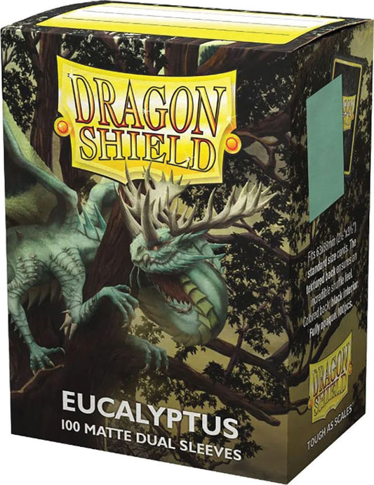 Dragon Shields: (100) Matte Dual - Eucalyptus (DISPLAY 10)