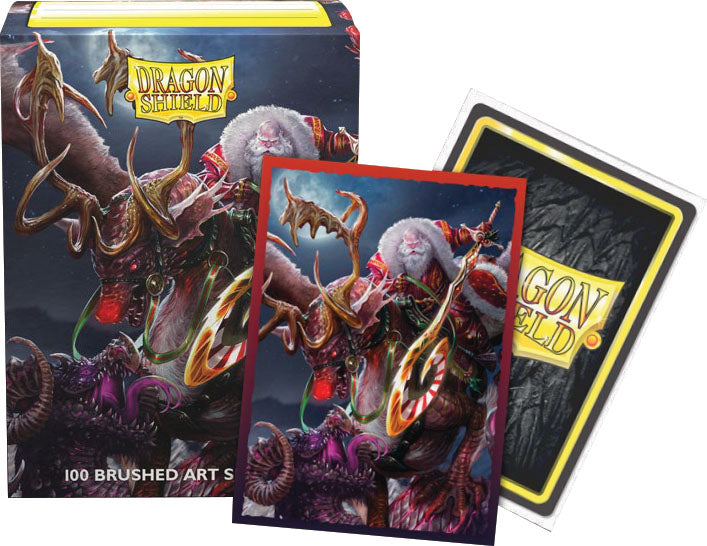 Dragon Shields: (100) Brushed Art - Christmas Dragon 2022 (DISPLAY 10)