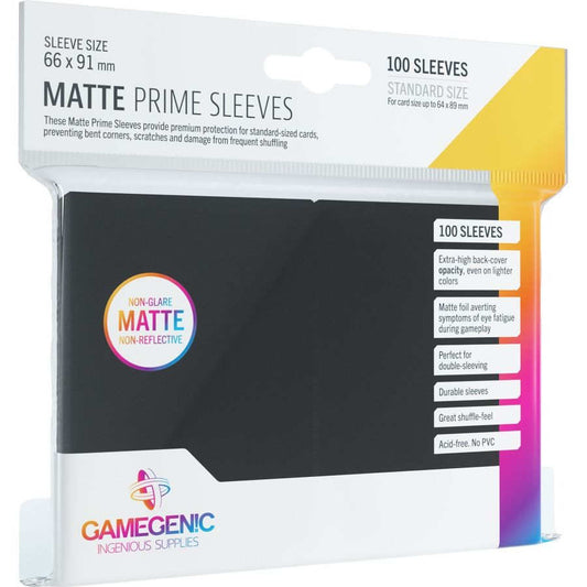 Gamegenic Matte Prime Sleeves: Black