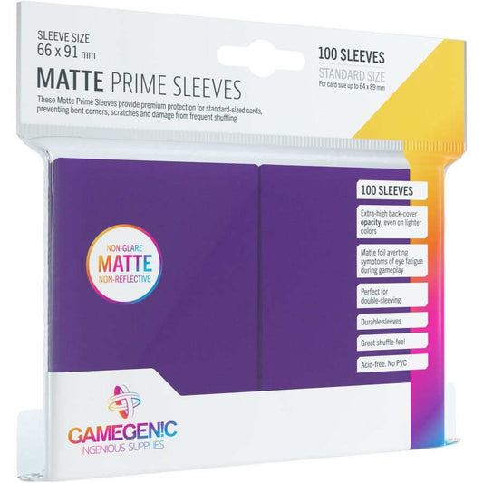 Gamegenic Matte Prime Sleeves: Purple