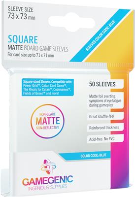 Gamegenic Square Matte Game Sleeves 73Mm X 73Mm (50Ct)