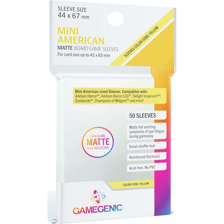 Gamegenic Mini American Matte Board Game Sleeves (50)